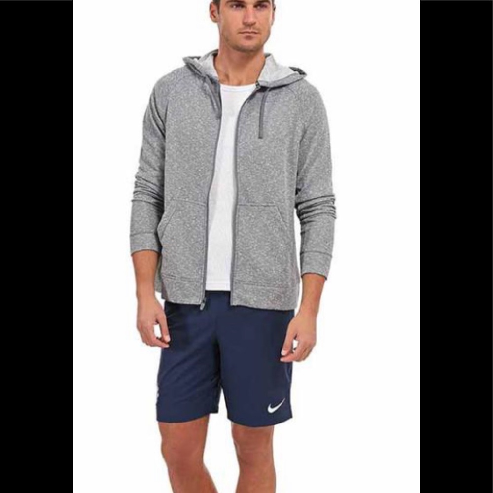 Nike Hoodie Mens Large Dri Fit Full Zip gray #588639